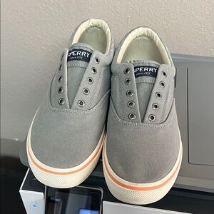 Sperry Men's Gray Canvas Boat Shoes